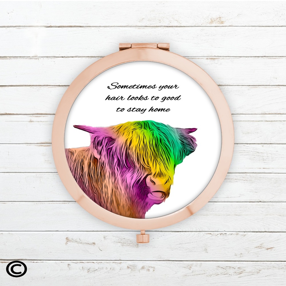 Funny Motivational Compact Mirrors